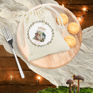 Fairy First Woodland Animals Mushroom 1 Birthday Gåvor Etiketter