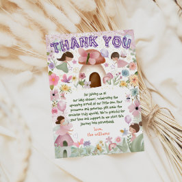 Fairy Flicka Shower Flower Tea Party Tack Kort