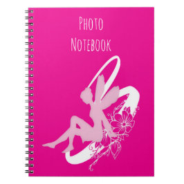 Fairy Flower Spiral Photo Notebook Anteckningsbok