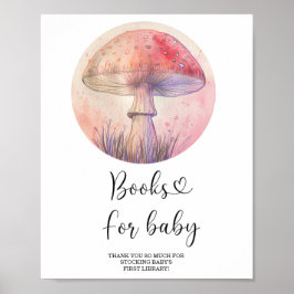 Fairy fly agaric - bokar för baby poster