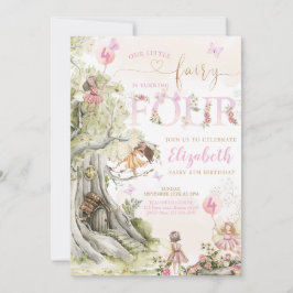 Fairy Forest Girl Birthday Magic Inbjudningar