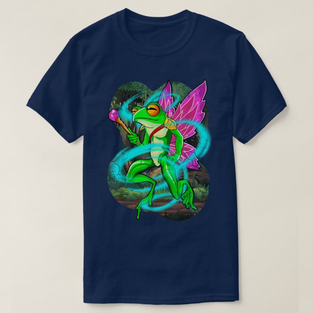 Fairy Frogs Magic Graphic Art Design T Shirt (Design framsida)