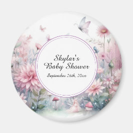 Fairy Garden Baby Shower Magnet