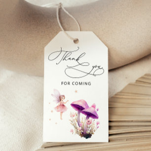 Fairy Garden Baby Shower Tack Presentetikett