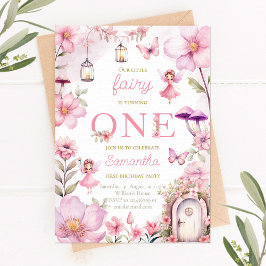 Fairy Garden Birthday Investigation, Enchanted For Inbjudningar