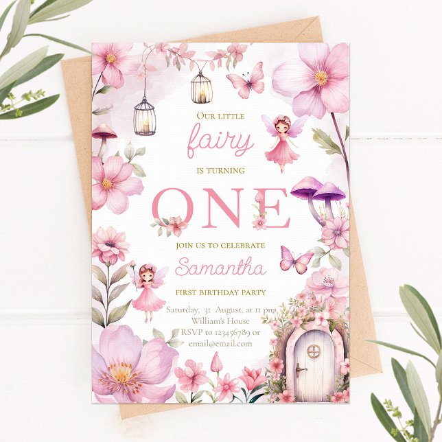 Fairy Garden Birthday Investigation, Enchanted For Inbjudningar (Skapare uppladdad)