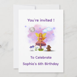 Fairy Garden Birthday Invitation Inbjudningar