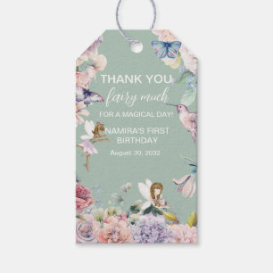 Fairy Garden Birthday Tack Favor Presentetikett