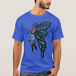 Fairy Garden Blåa blommor ArtT-Shirt T Shirt