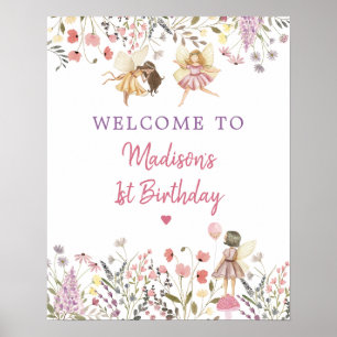 Fairy Garden Boho Wildblomdag Poster