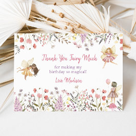 Fairy Garden Boho Wildblomdag Tack Kort