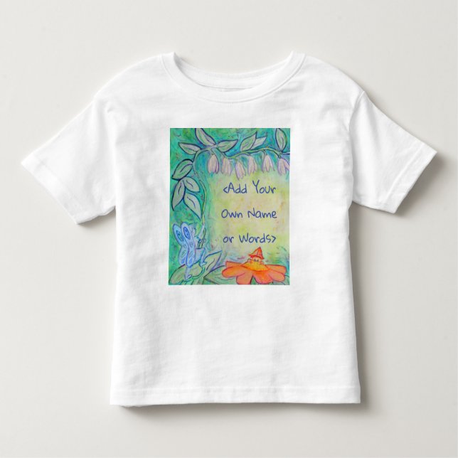 Fairy Garden Flower Fantasy Art Anpassningsbar T-S T Shirt (Framsida)