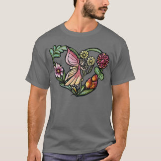 Fairy Garden Heart Art Älvor  T Shirt