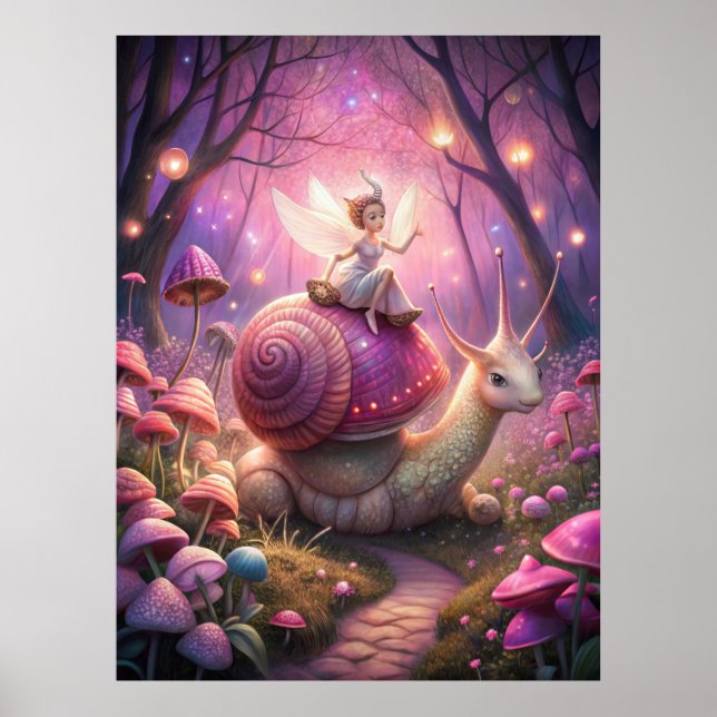 Fairy Garden Snail Poster (Framsidan)