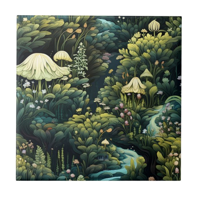 Fairy Garden Tile Kakelplatta (Framsidan)