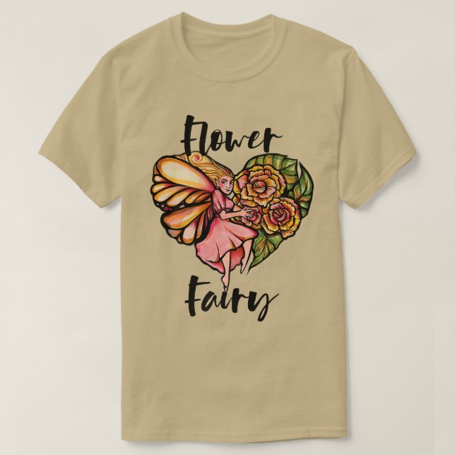 Fairy Gardener Flower FairiesT-Shirt T Shirt (Design framsida)