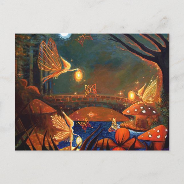 Fairy Gathering Postcards Vykort (Framsida)