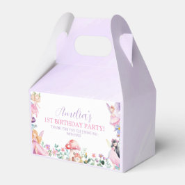 Fairy Girl Birthday Favor Box Presentaskar