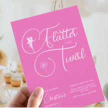 Fairy Girl Birthday - minimalistisk enkel modern