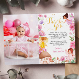 Fairy Girl Birthday Photo - tackkort Tack Kort