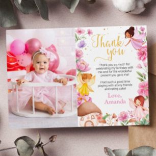 Fairy Girl Birthday Photo - tackkort Tack Kort