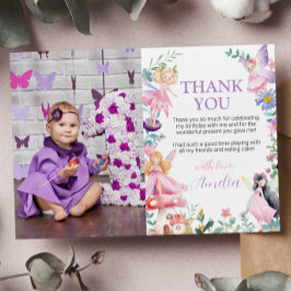Fairy Girl Birthday Photo - tackkort Tack Kort