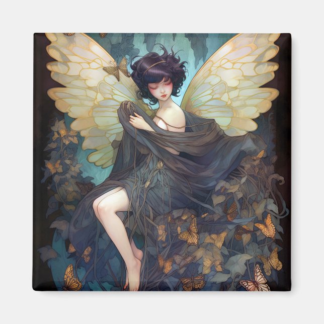 Fairy Girl Fantasy Art Magnet (Framsidan)