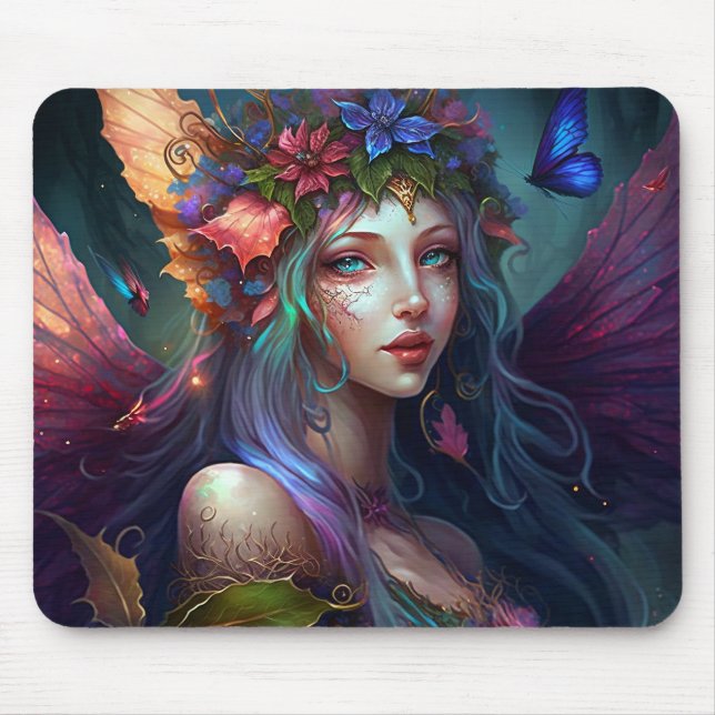 Fairy Girl Fantasy Art Mouse Pad Musmatta (Framsidan)
