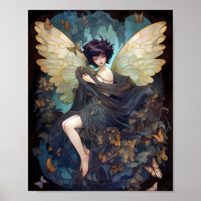 Fairy Girl Fantasy Art Poster (Framsidan)