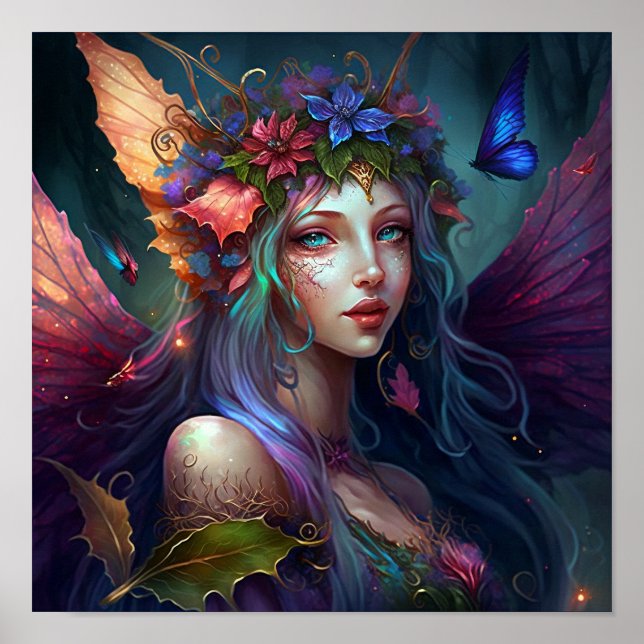 Fairy Girl Fantasy Art Poster (Framsidan)