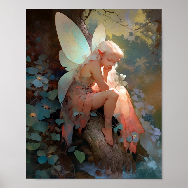 Fairy Girl Fantasy Art Poster (Framsidan)