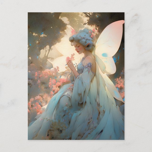 Fairy Girl Fantasy Art Vykort (Framsida)