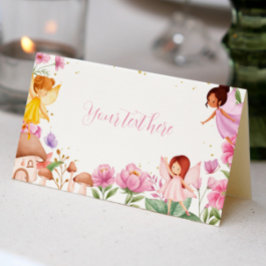 Fairy Girl Födelsedagsfest Place Card Placeringskort