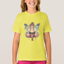 Fairy Girl Kärlek Reading T-Shirt