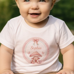 Fairy Girl Mushroom House Birthday T Shirt