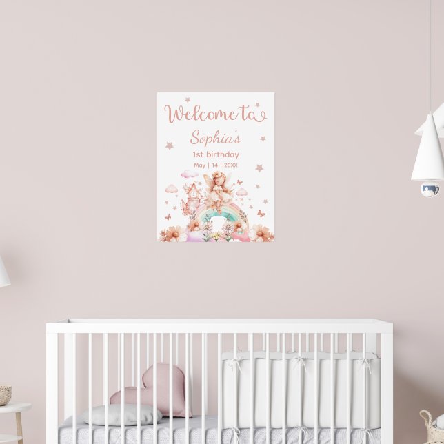 Fairy Girl Rainbow Magic Tekanna Birthday Poster (Barnkammare 2)