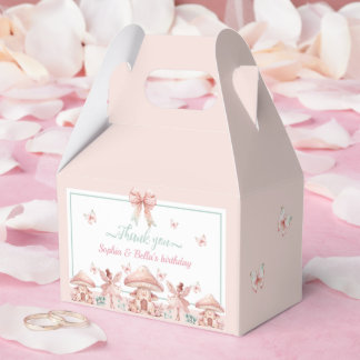 Fairy Girls Mushroom House Ribbon Twillingars Birt Presentaskar