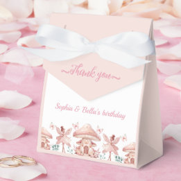 Fairy Girls Mushroom House Ribbon Twillingars Birt Presentaskar
