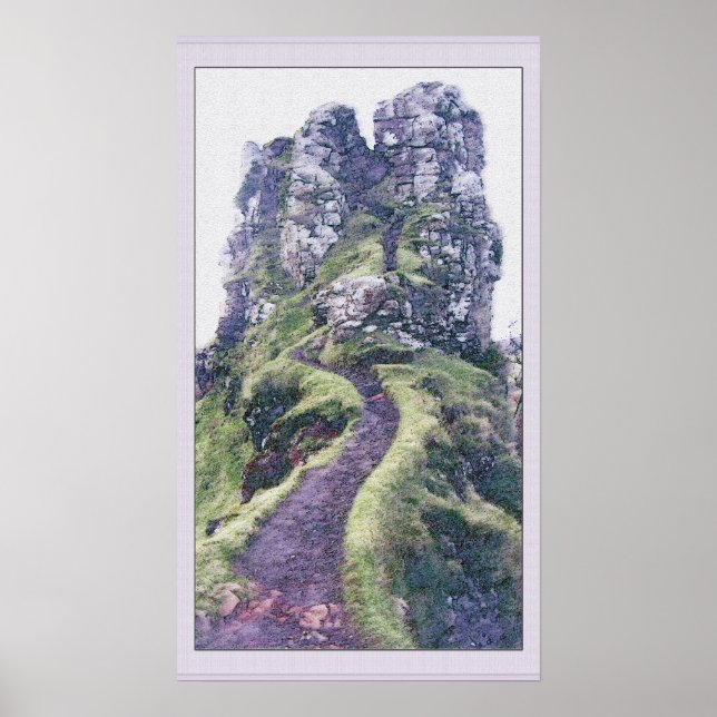 Fairy Glen Castle Scotland Poster (Framsidan)