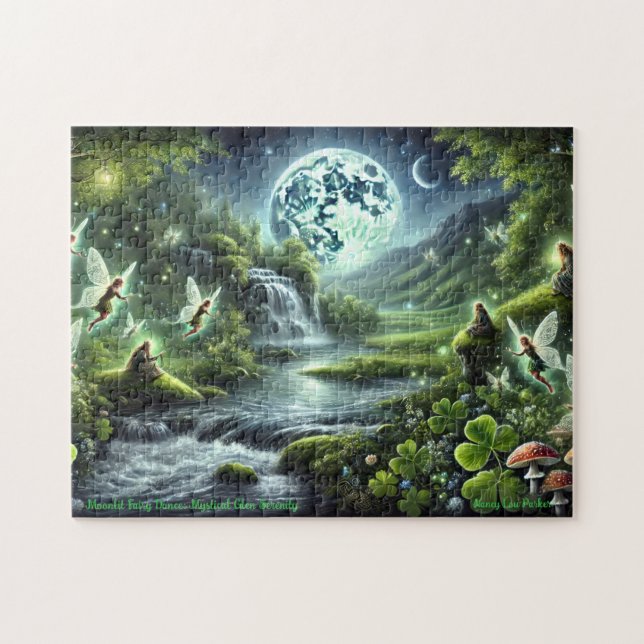 Fairy Glen Puzzle, Ethereal Fairies Irish Scene Pussel (Horisontell)