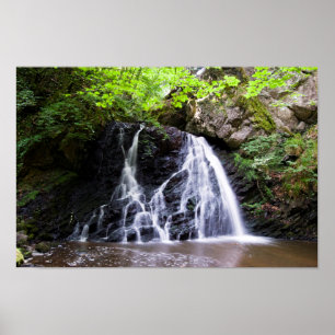 Fairy Glen vattenfall, Rosemarkie, Skottland Poste Poster