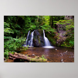 Fairy Glen vattenfall, Rosemarkie, Skottland Poste Poster
