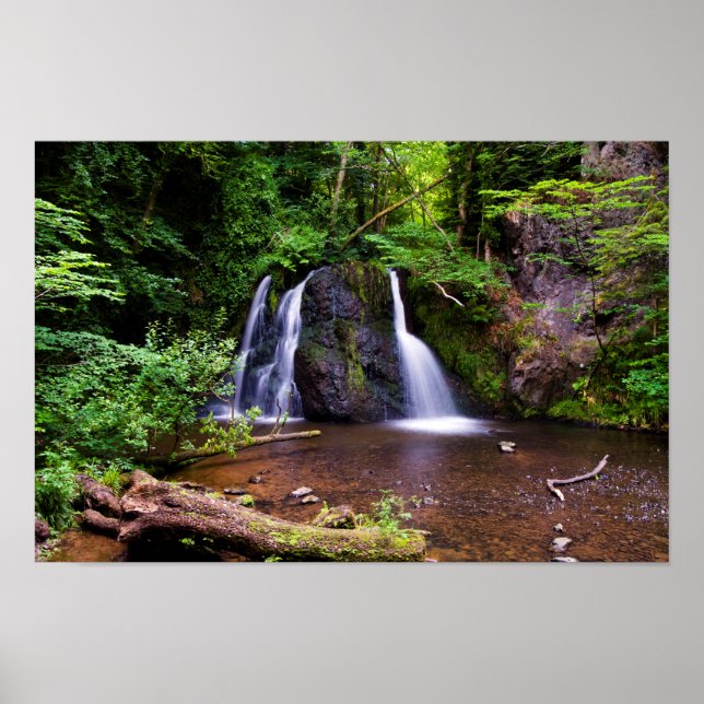 Fairy Glen vattenfall, Rosemarkie, Skottland Poste Poster (Framsidan)