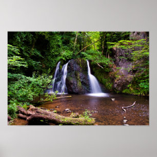 Fairy Glen vattenfall, Rosemarkie, Skottland Poste Poster