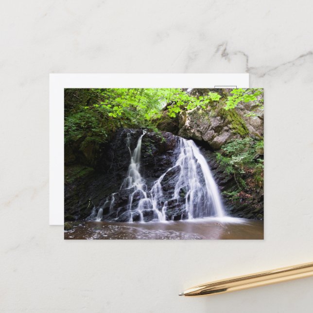 Fairy Glen vattenfall, Rosemarkie vykort (Fram/Back In Situ)