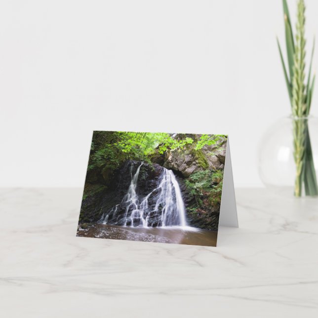Fairy Glen water fall, Rosemarkie Greeting Card Kort (Framsida)