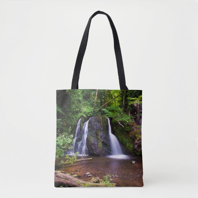 Fairy Glen water fall, Rosemarkie Tote bag Tygkasse (Framsida)