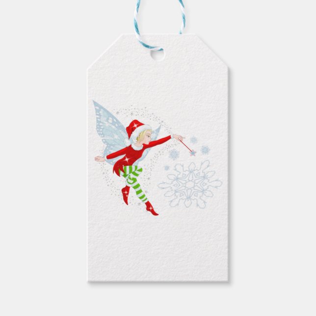 Fairy God jul Gift Märkres Presentetikett (Framsidan)