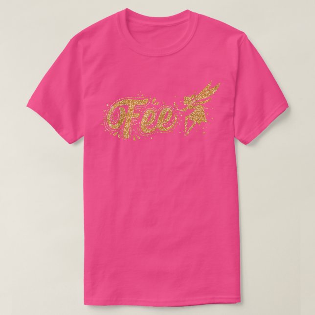 Fairy Godmor med Angel Vingar T Shirt (Design framsida)