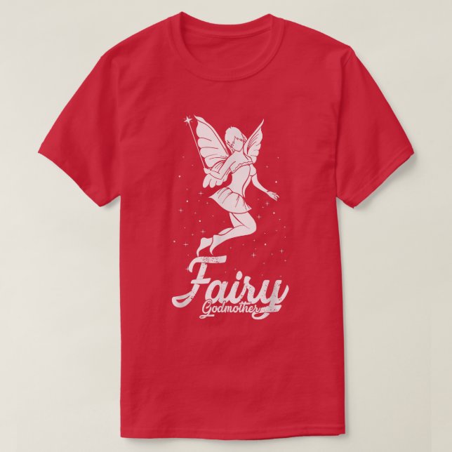 Fairy Godmor T Godmamma 2nd Mamma Godparent Shirt (Design framsida)